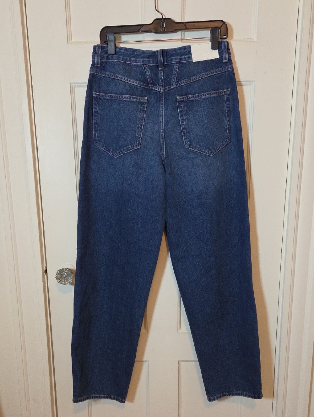 Closed Women's Wellington Cropped Pleated  Ridged Jeans In Dark Denim Sz 29 - Picture 12 of 16